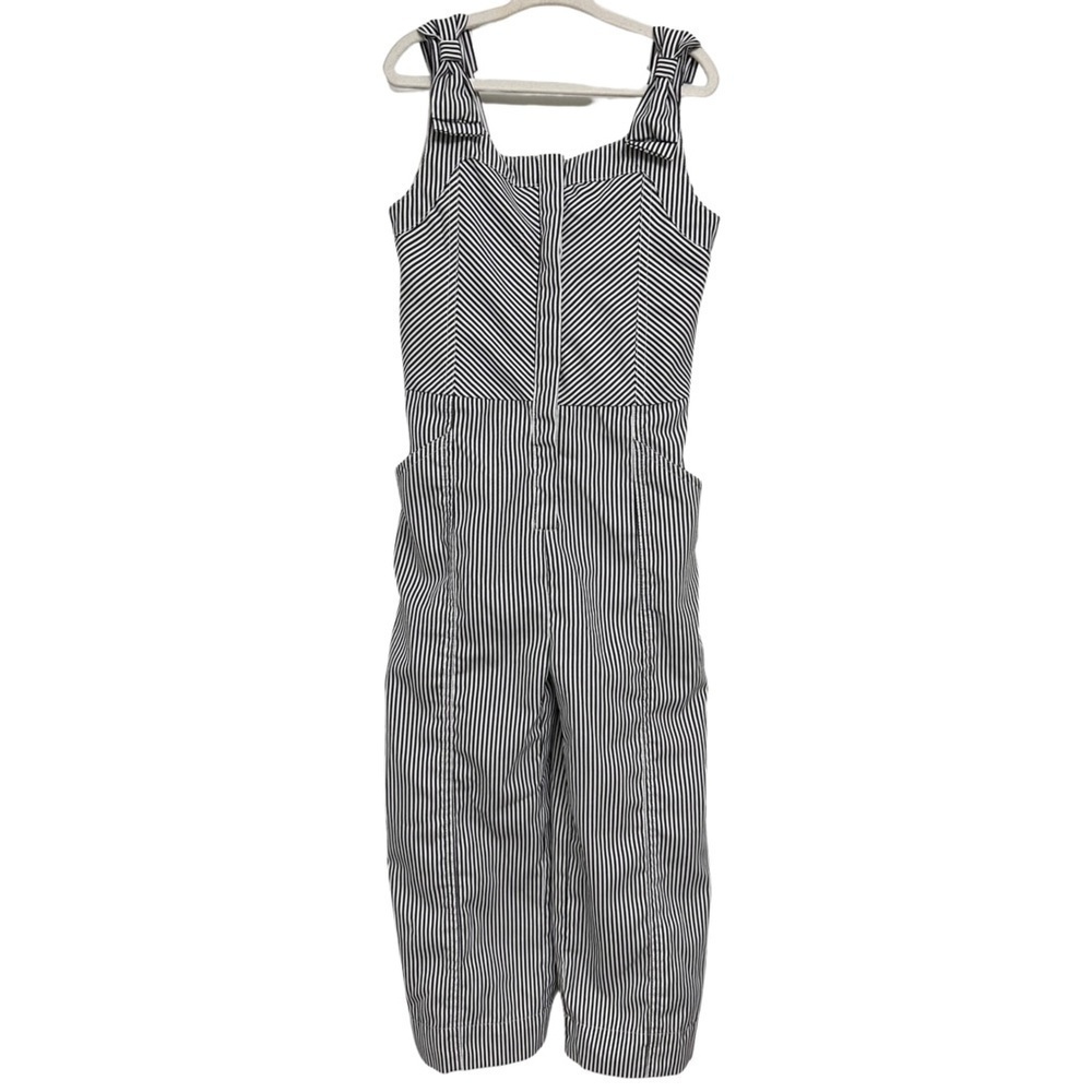 Habitual Girls Striped Jumpsuit Blue and White Size. 6X